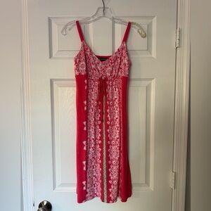 Tommy Bahama Coral and White Patterned dress, Size XXS